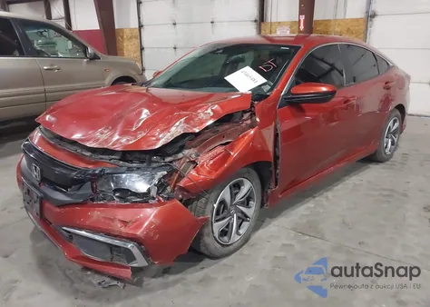 2020 Honda Civic Lx z USA, uszkodzony, nr VIN 19XFC2F66LE018832
